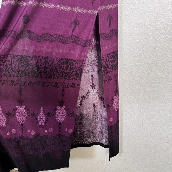 Vintage Y2K Dress Womens Medium Ombre Maxi Halter Whimsigoth 90s Prom Bodycon - Picture 8 of 14